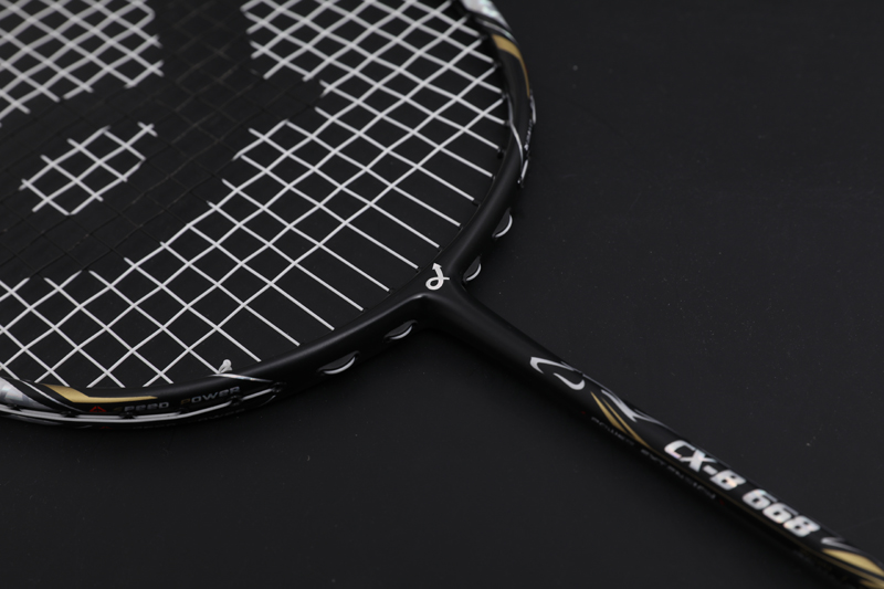 Premium Carbon Badmintonracket CX-B668 Zwart