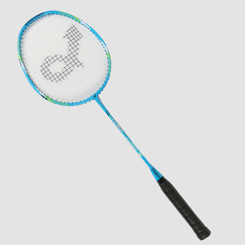 Aluminiumlegering Glasvezel Middenpaal Geïntegreerd badmintonracket CX-B518 Blauw