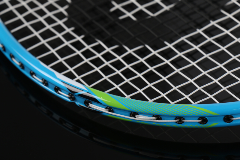 Aluminiumlegering Glasvezel Middenpaal Geïntegreerd badmintonracket CX-B518 Blauw