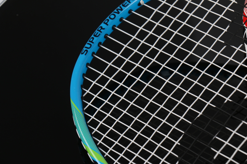 Aluminiumlegering Glasvezel Middenpaal Geïntegreerd badmintonracket CX-B518 Blauw